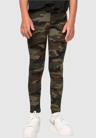 Urban Classics Skinny Leggings in Green: front