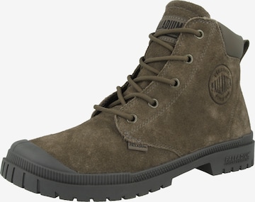 Palladium Lace-Up Boots 'Pampa SP20 Suede' in Brown: front