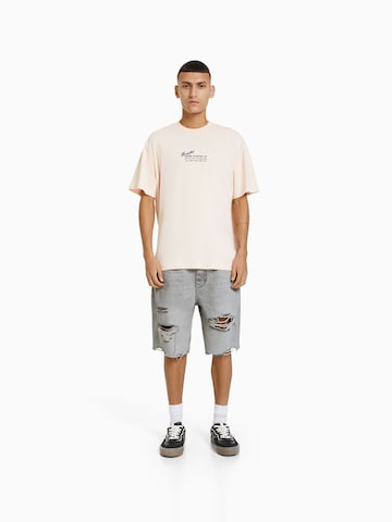 Bershka Regular Shorts in Grau