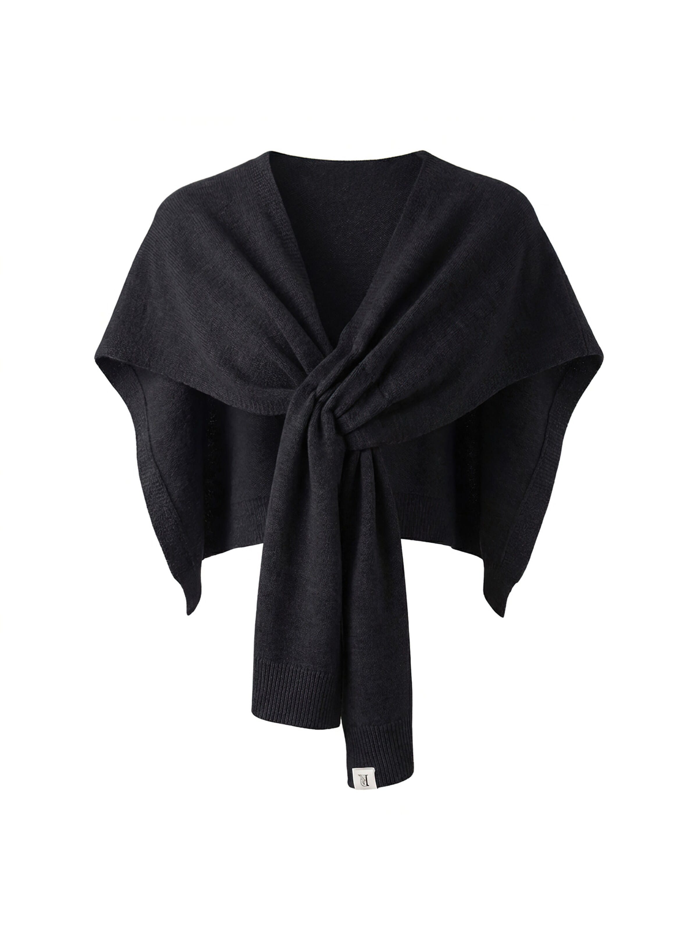 Magicshe Scarf 'Strickschal' in Black: front