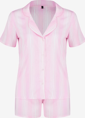 rožinė Trendyol Pižama su šortais: priekis