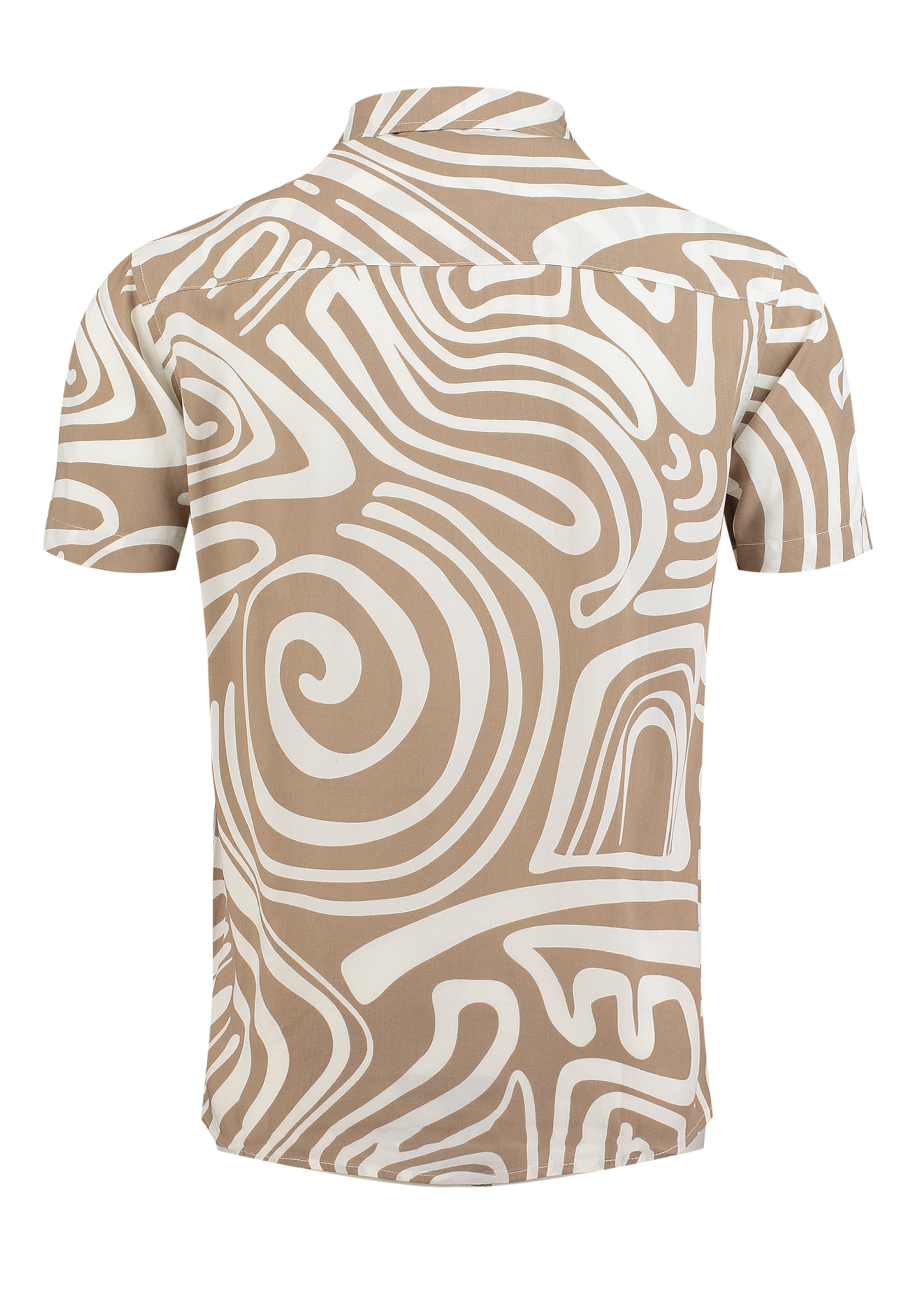 Key Largo Regular fit Πουκάμισο 'Sunglasses' σε καφέ