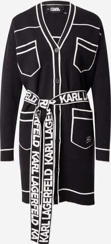 Karl Lagerfeld Gebreid vest in Zwart: voorkant