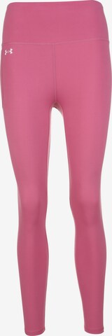 UNDER ARMOUR Skinny Sporthose in Pink: predná strana