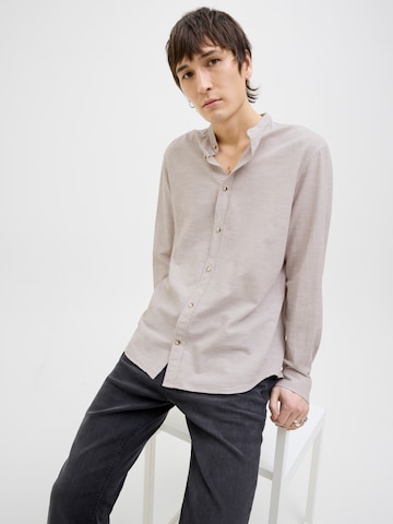 Slim fit Camicia 'JJESummer Band' di JACK & JONES in beige