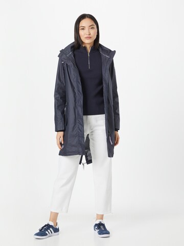 Soccx Between-Seasons Coat in Blue