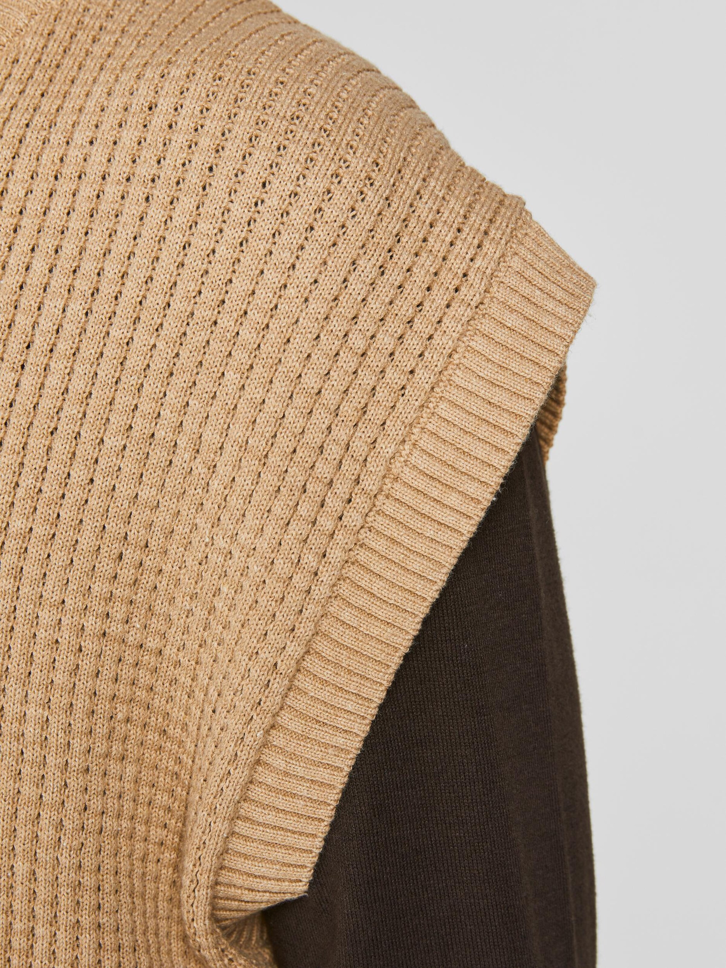 Männer Pullover & Strick JACK & JONES Pullunder in Sand - RR36517 Männer Pullover & Strick JACK & JONES Pullunder in Sand - RR36517