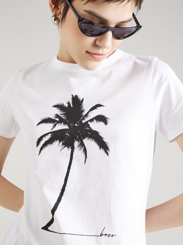 T-shirt 'Elogo' BOSS en blanc