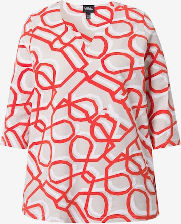 Ulla Popken Shirt in Beige: voorkant