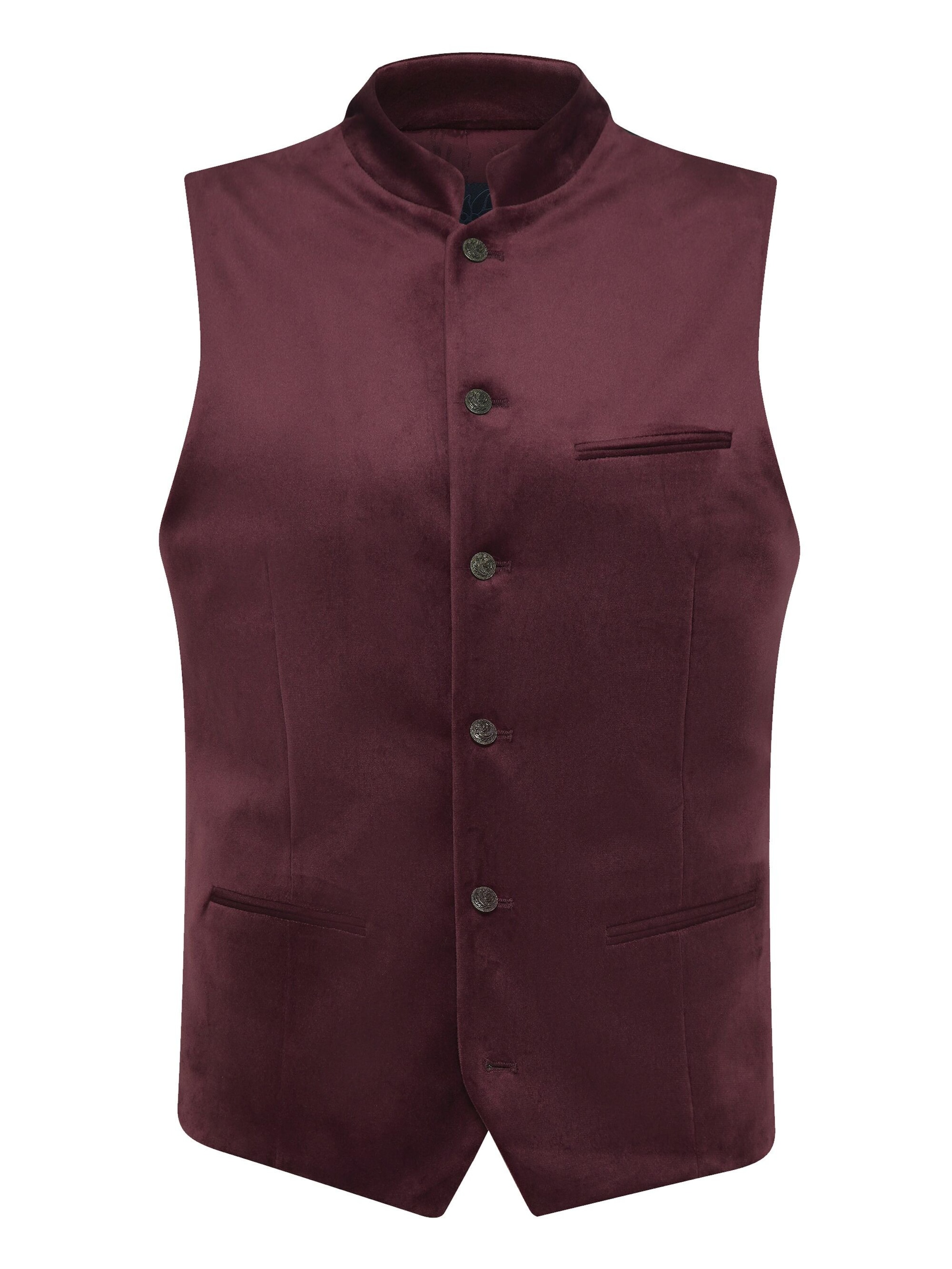 KaiserLich Trachtenweste '4398' in Rot: Vorderseite