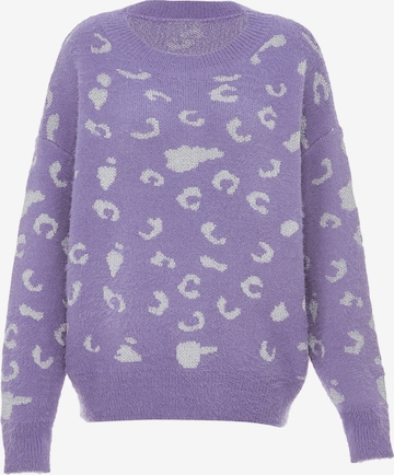 ebeeza - Pullover em roxo: frente