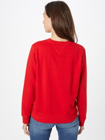 Tommy Jeans Sweatshirt 'Essential' in Rot