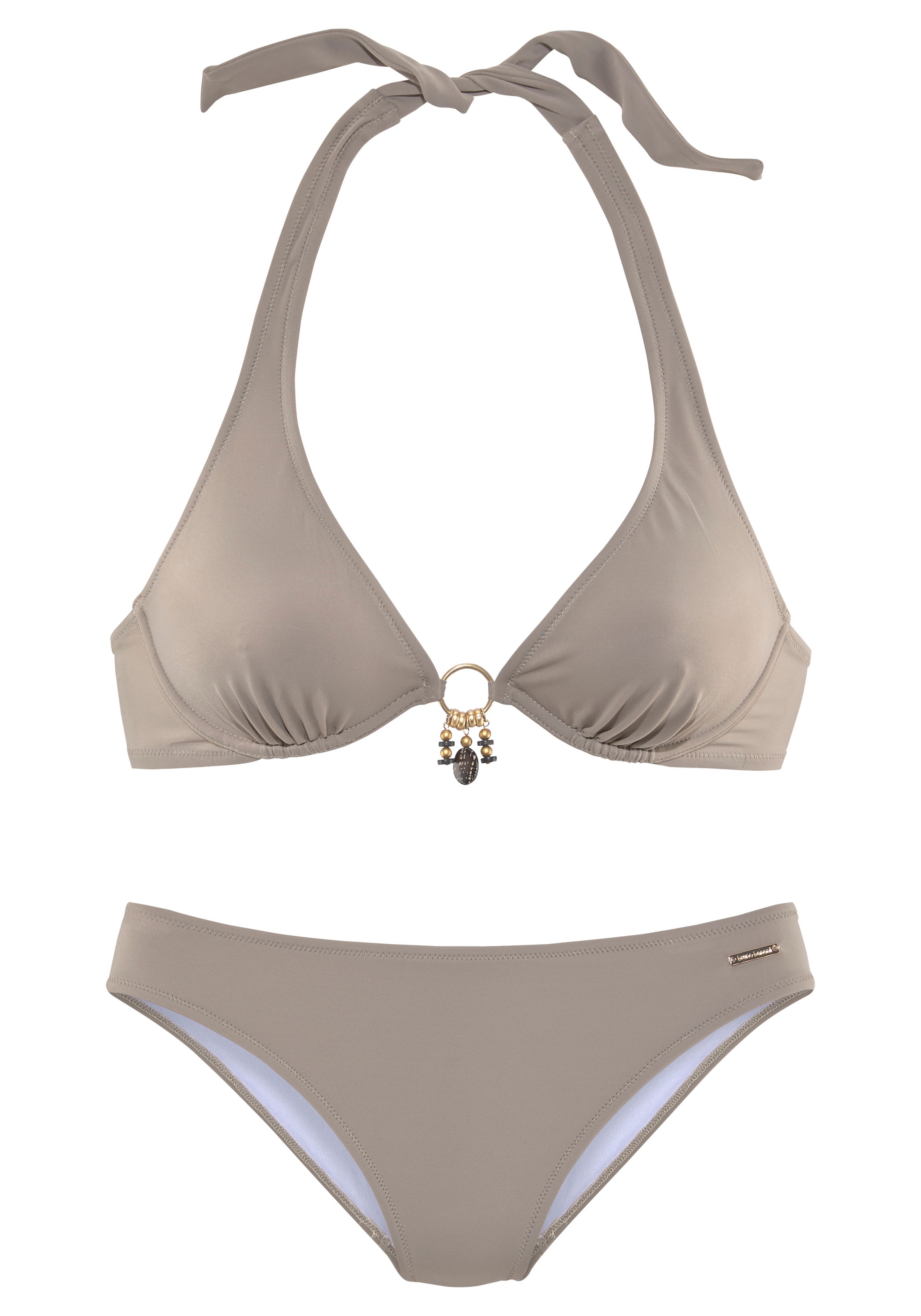 Bruno Banani LM Bikini in Grau: Vorderseite