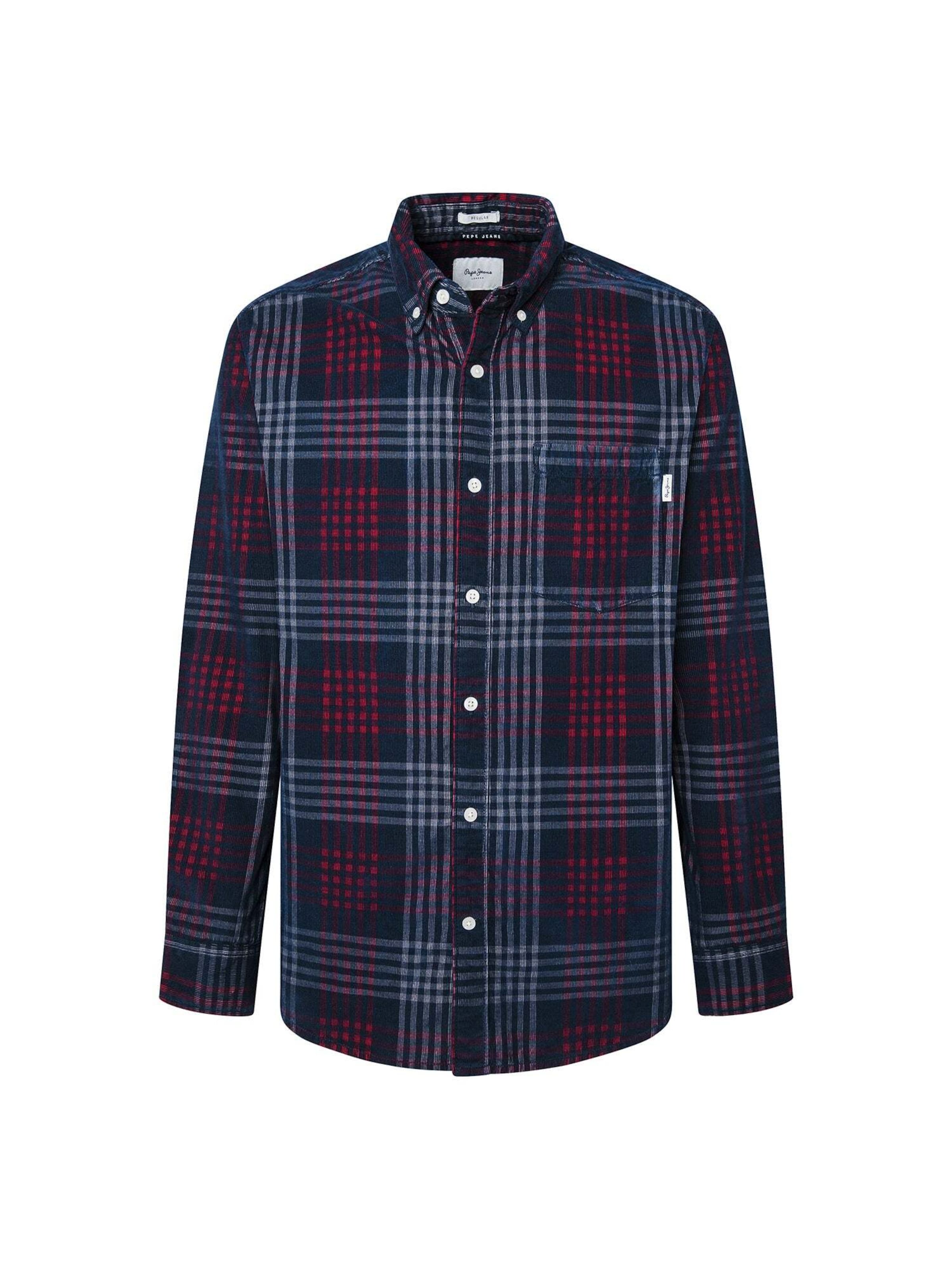 Pepe Jeans Regular fit Overhemd 'MARCUS' in Blauw: voorkant