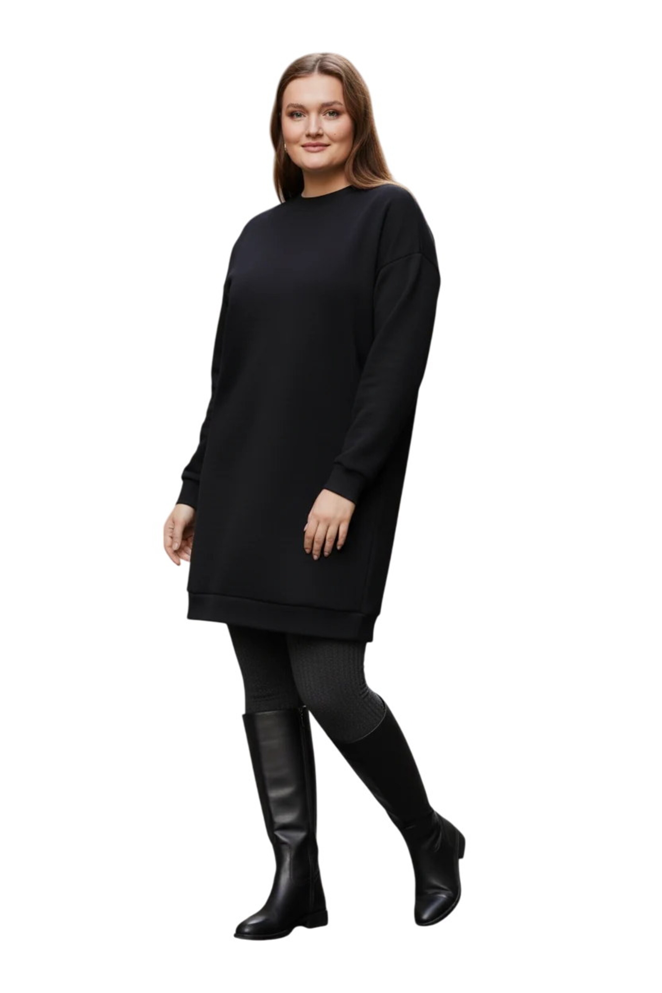 Shape Of You Jurk in Zwart