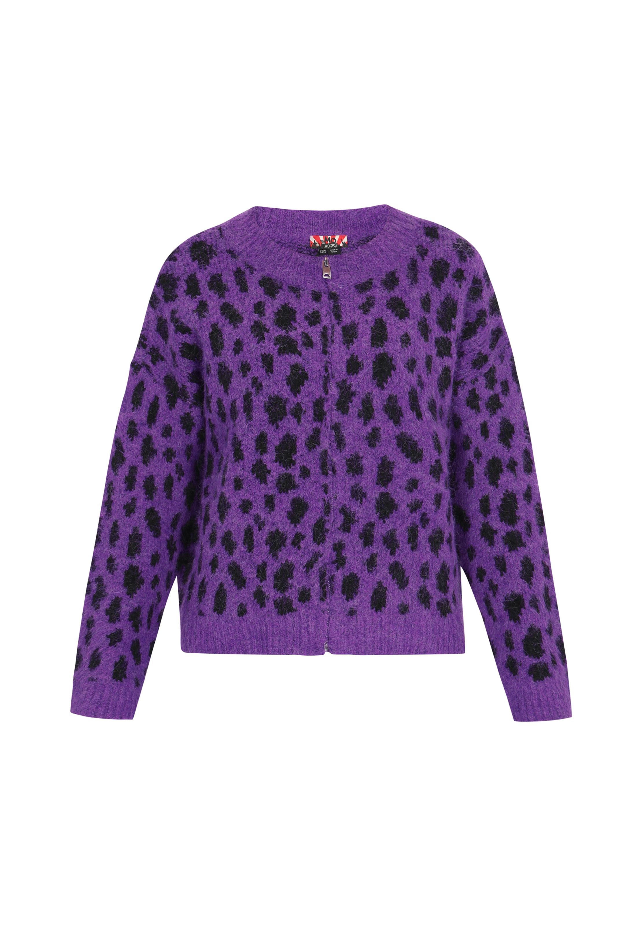 myMo ROCKS Gebreid vest in Lila: voorkant