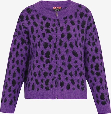 Cardigan myMo ROCKS en violet : devant