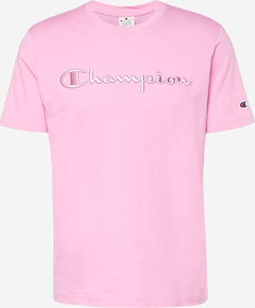 T-Shirt Champion Authentic Athletic Apparel en rose : devant