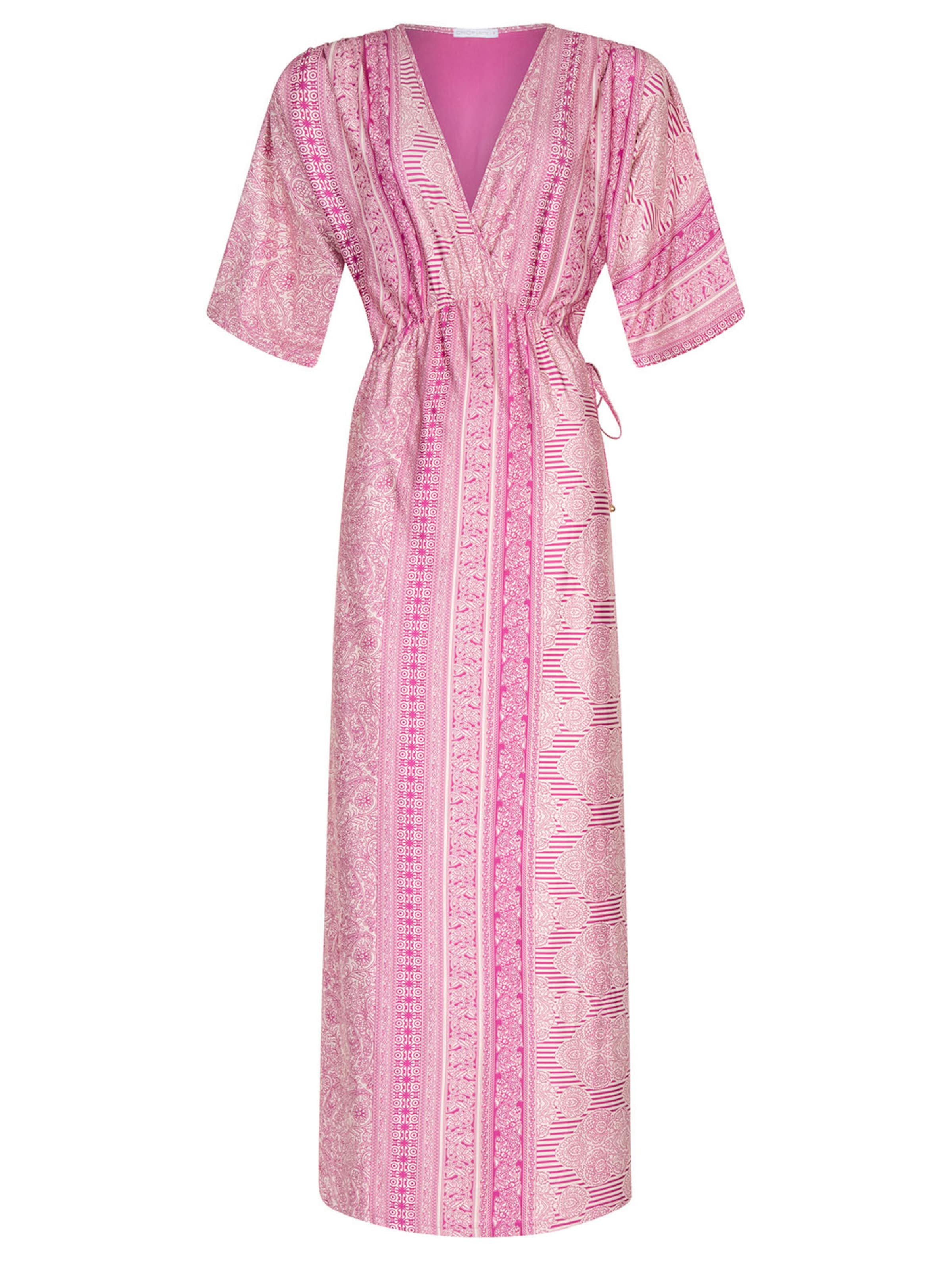 Chic by Lirette Dress 'Kimono Lotus Guna' in Pink: front