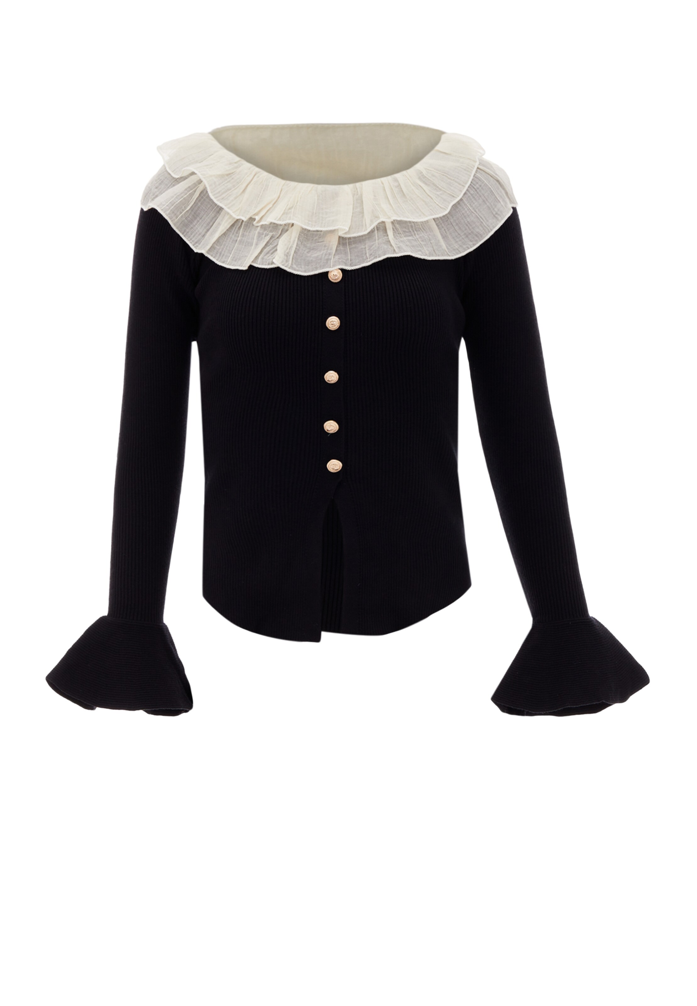 nascita - Pullover em preto: frente