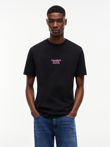 Tommy Jeans Shirt 'SAILBOAT' in Black