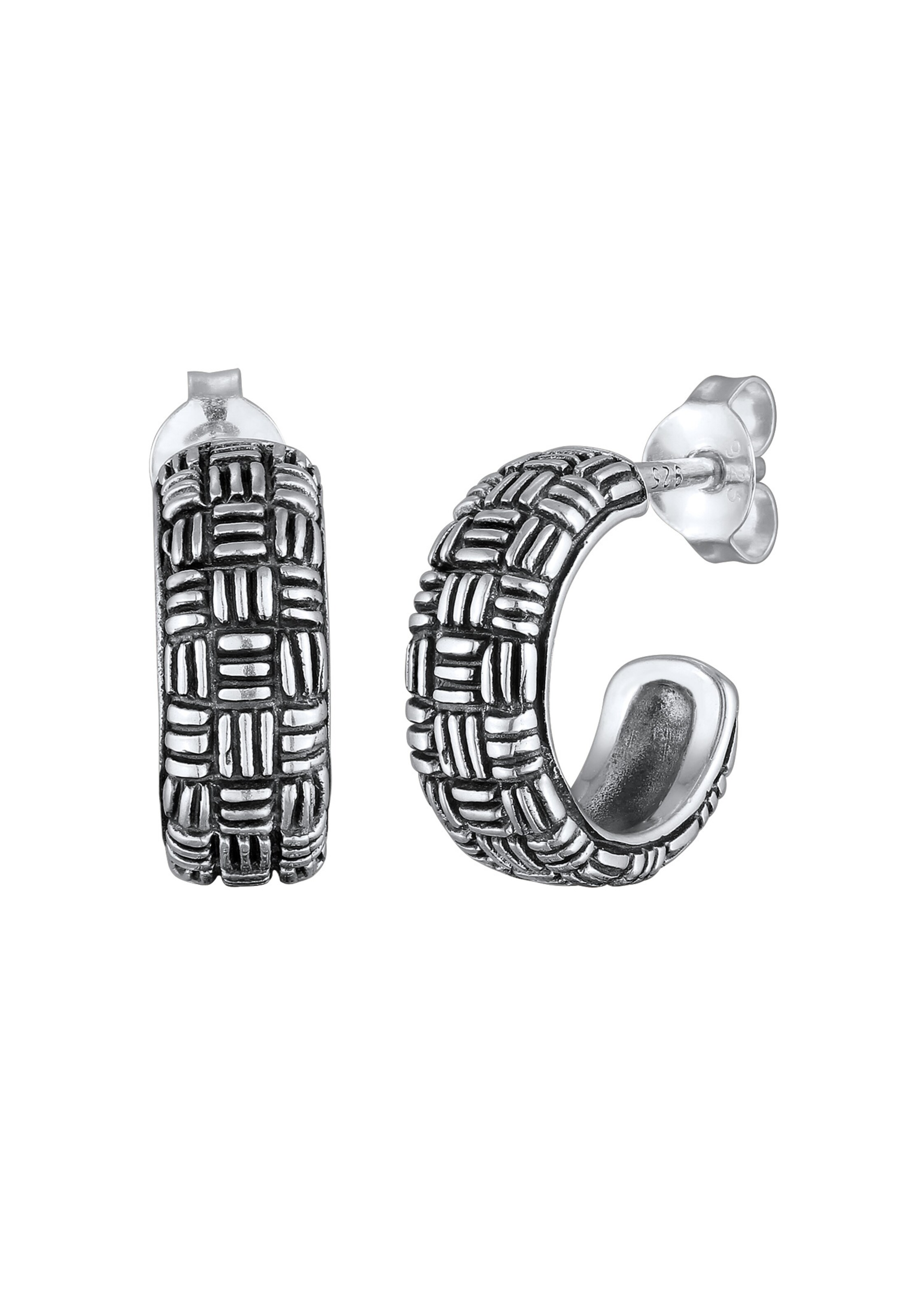 KUZZOI Oorbel in Zilver: voorkant