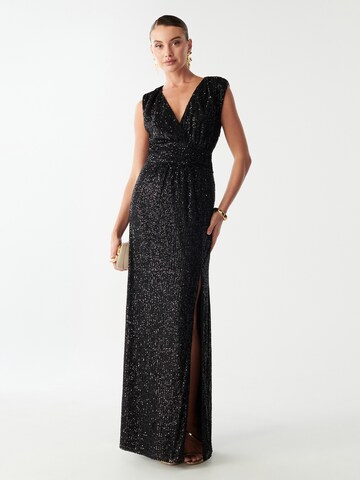 BWLDR Õhtukleit 'COTTIER', värv must: eest vaates