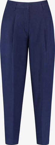 GERRY WEBER Regular Pleat-front trousers in Blue: front