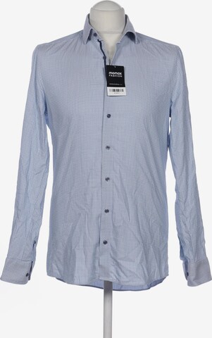 OLYMP Button Up Shirt in M in Blue: front