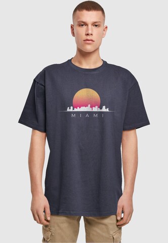 T-Shirt 'Miami X' Merchcode en bleu : devant
