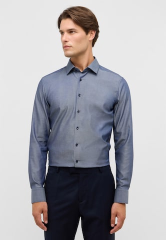 ETERNA Slim fit Business shirt in Blue: front