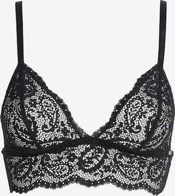 Tommy Hilfiger Underwear Triangle Bra in Black: front