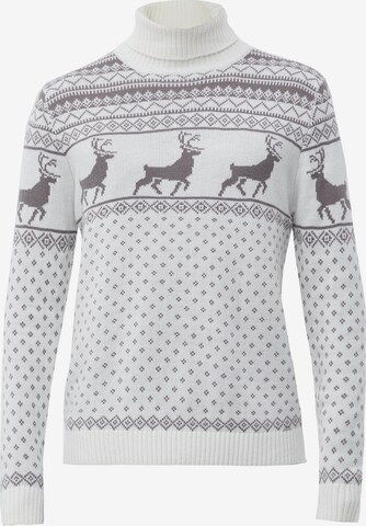 Finn Flare Pullover in Weiß: front
