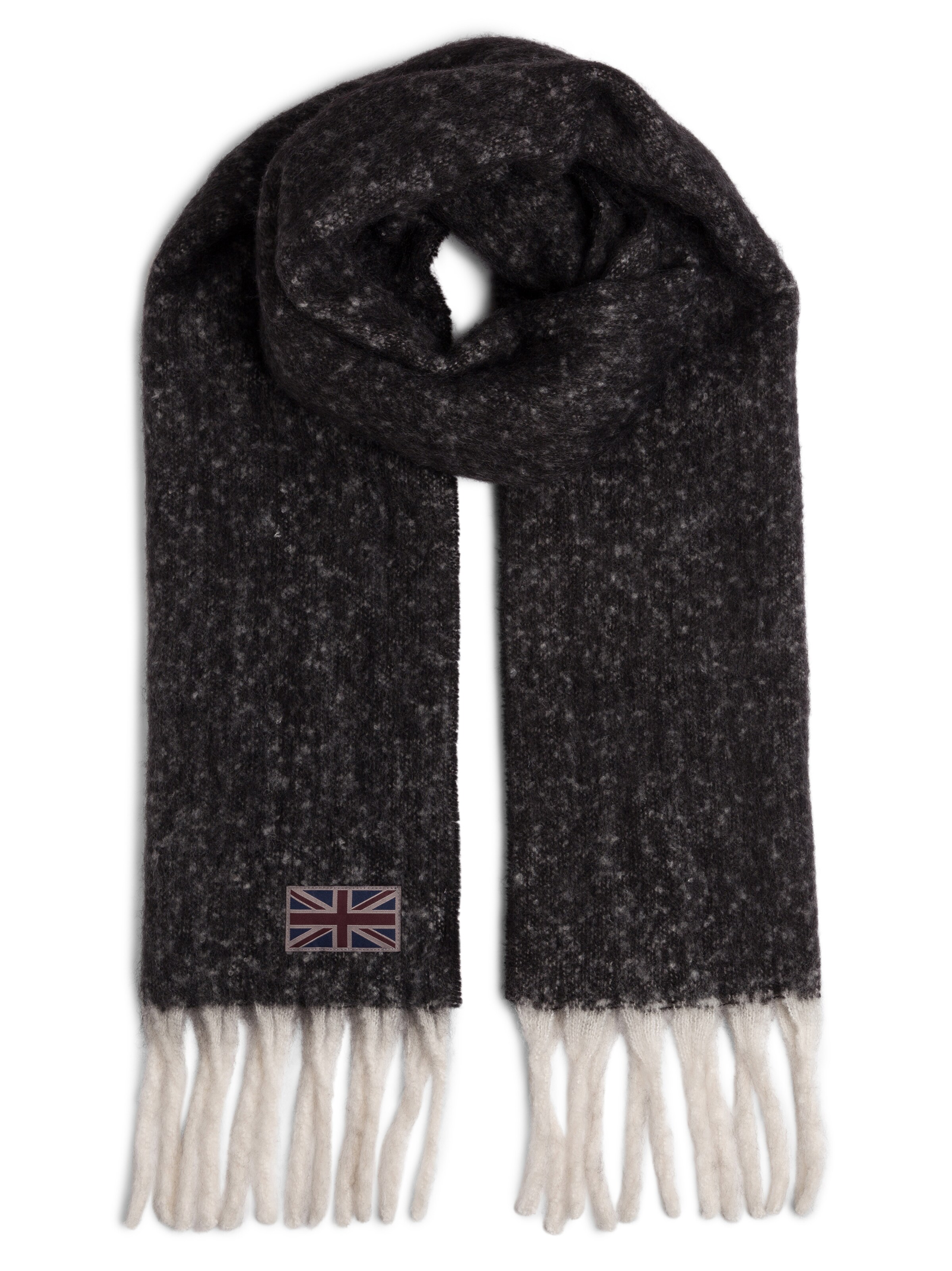 Finshley & Harding London Schal in Schwarz: Vorderseite