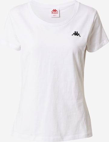 KAPPA Functioneel shirt 'KANTRA' in Wit: voorkant