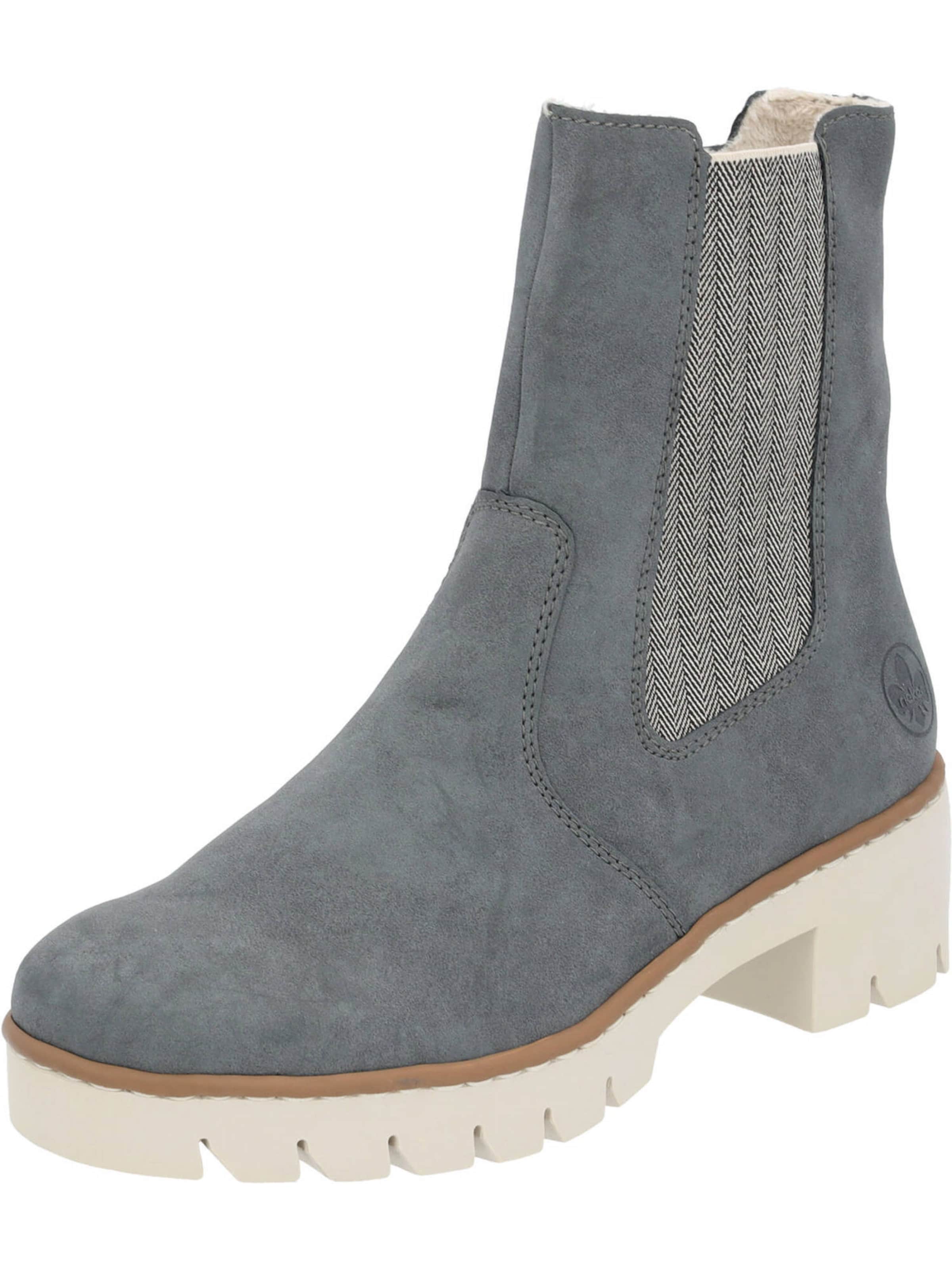Chelsea Boots Rieker en bleu : devant
