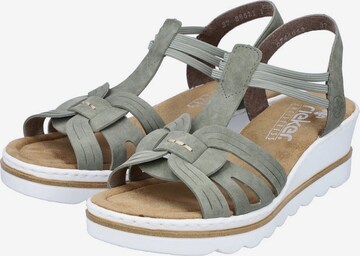 Rieker Sandalen met riem in Groen