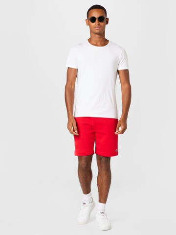 LACOSTE - Regular Calças em vermelho