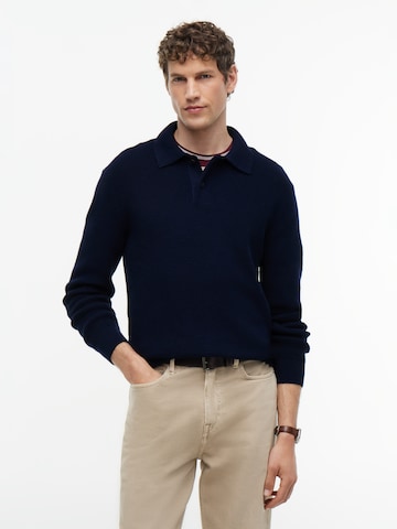TOMMY HILFIGER Trui in Blauw: voorkant