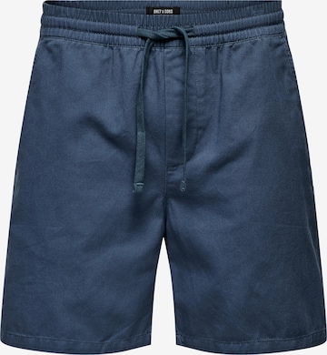 Only & Sons Trousers 'TEL' in Blue: front