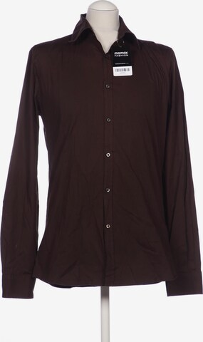 CINQUE Button Up Shirt in M in Brown: front