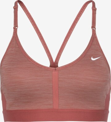 NIKE Sport bh 'Indy' in Roze: voorkant