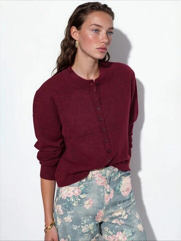 Viorna Gebreid vest in Rood