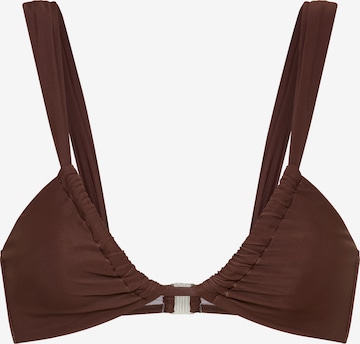LSCN by LASCANA Bikinitop in Braun: Vorderseite