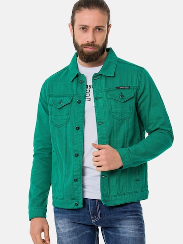 Veste mi-saison 'CJ289' CIPO & BAXX en vert : devant