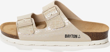 Bayton Pantolette 'Atlas' in Beige: Vorderseite
