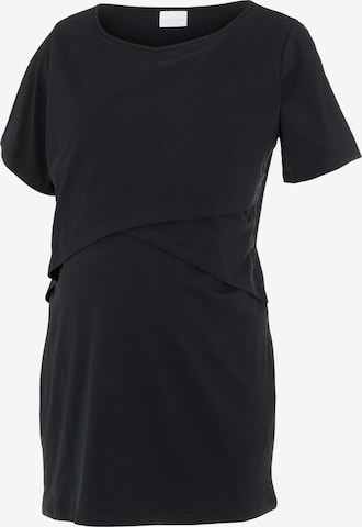 Mamalicious Curve Shirt 'Sia' in Black: front