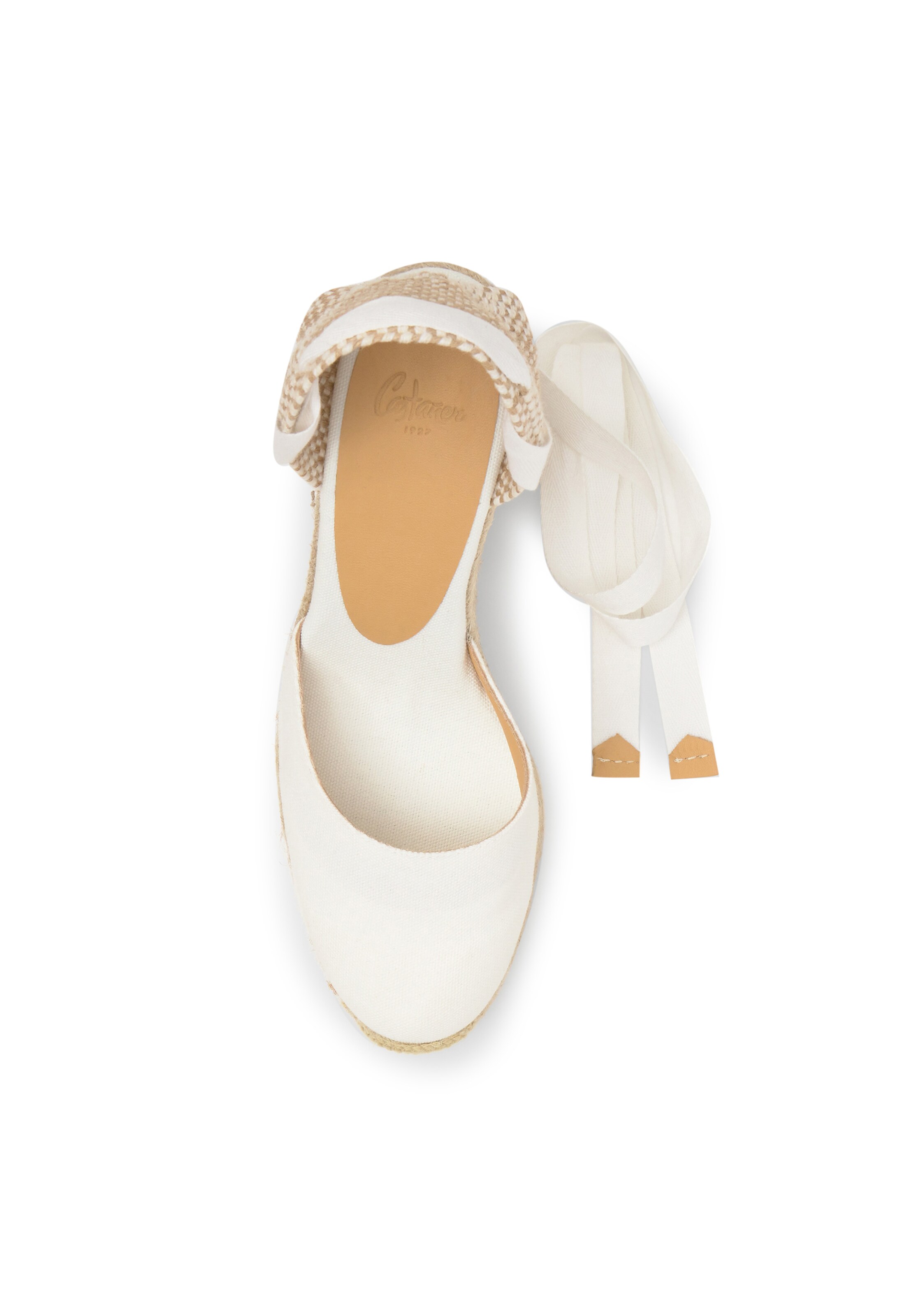 Castañer Espadrilky 'CARINA' – bílá: vrchní strana