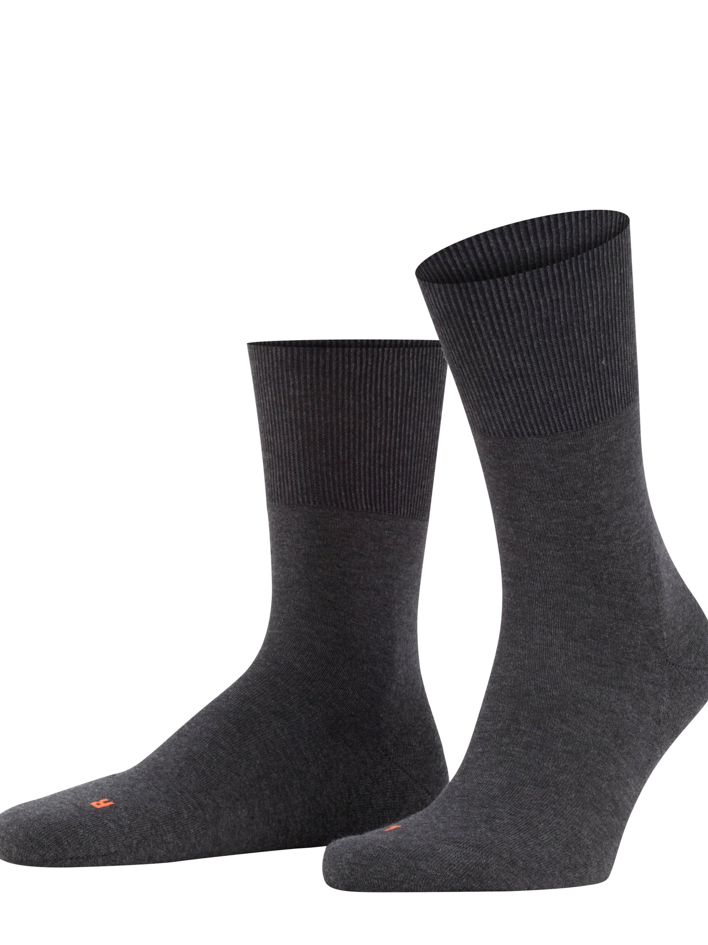 FALKE Socks 'Run' in Grey: front