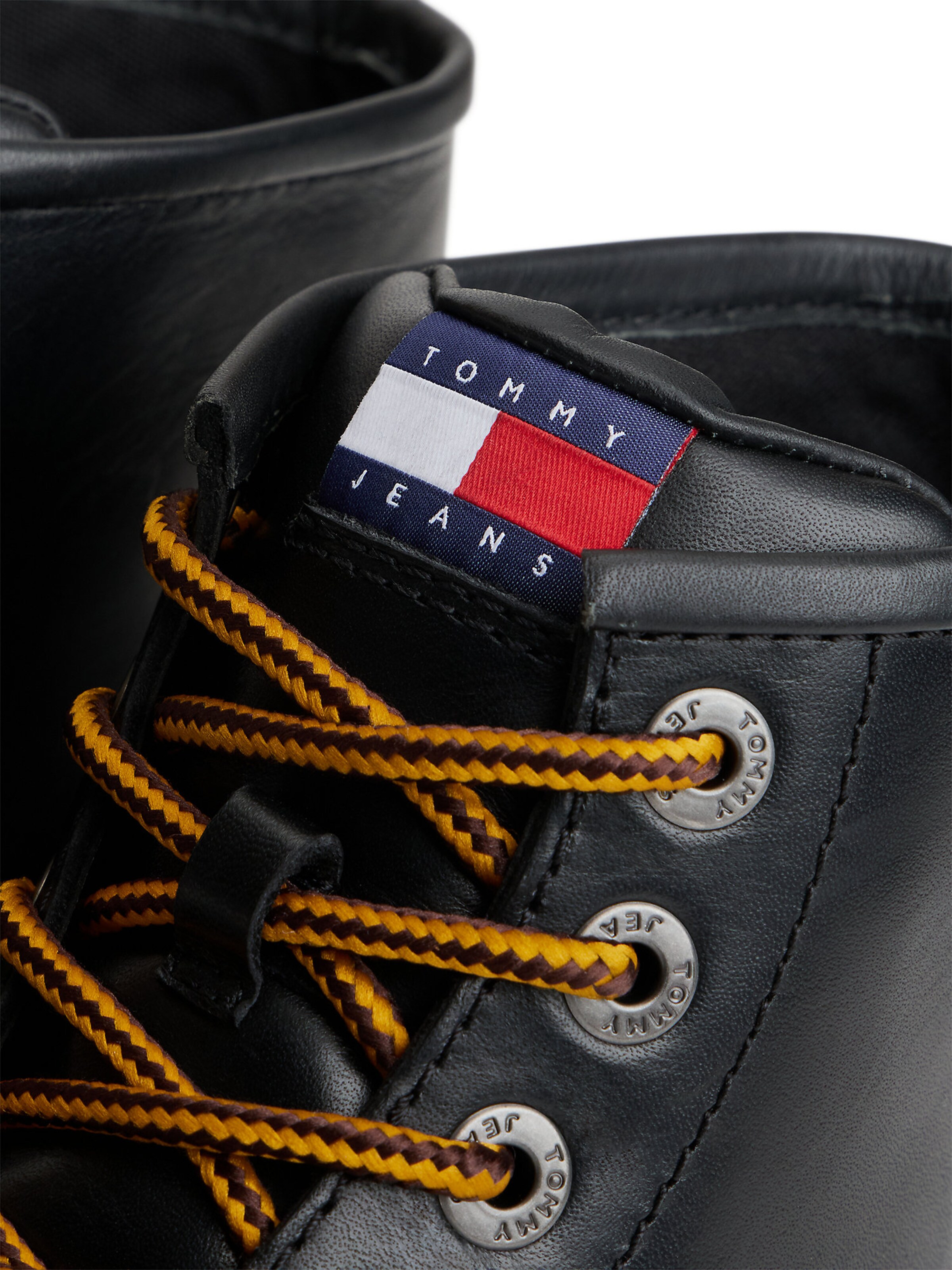Tommy Jeans Veterboots in Zwart